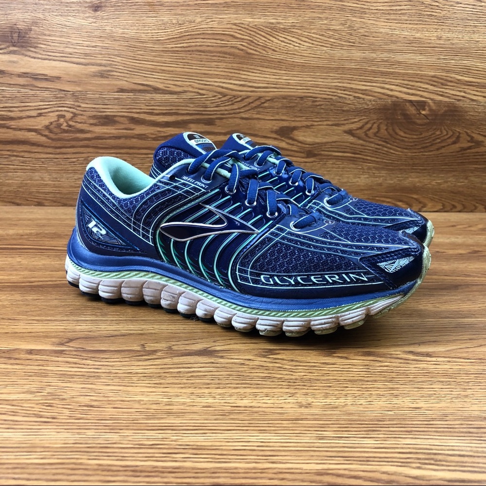 Brooks Glycerin 12 Blue Athletic Running Shoes